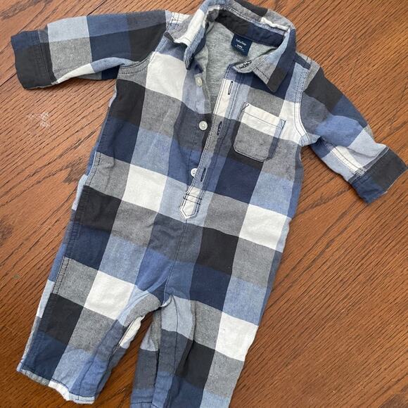 GAP Other - Baby Gap Plaid Romper size 3-6m
